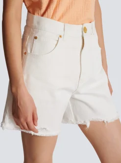 Women Balmain Denim Shorts