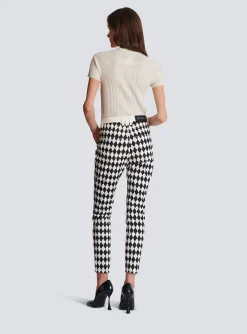 Women Balmain Diamond Denim Slim-fit Jeans