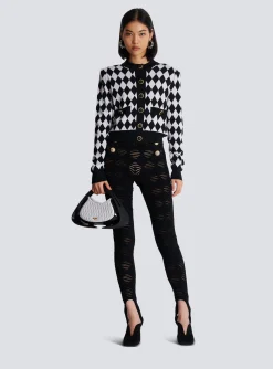Women Balmain Diamond Knit Cardigan
