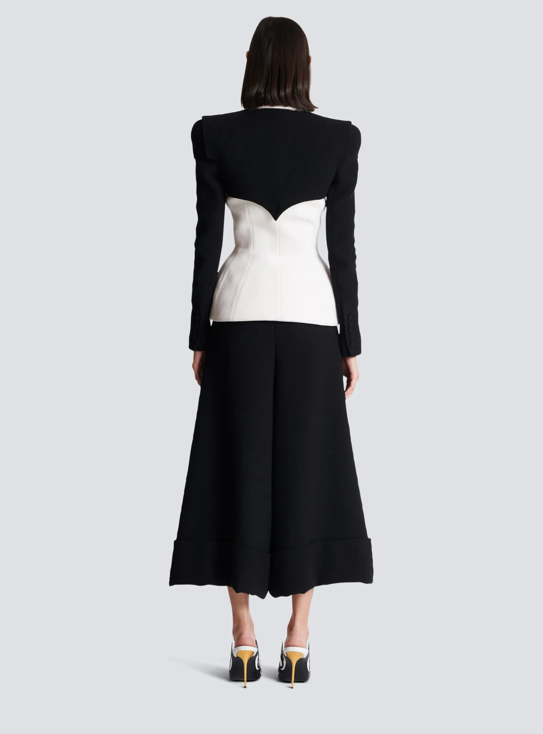 Women Balmain Double Crepe Jacket
