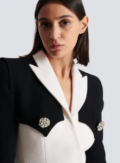 Women Balmain Double Crepe Jacket