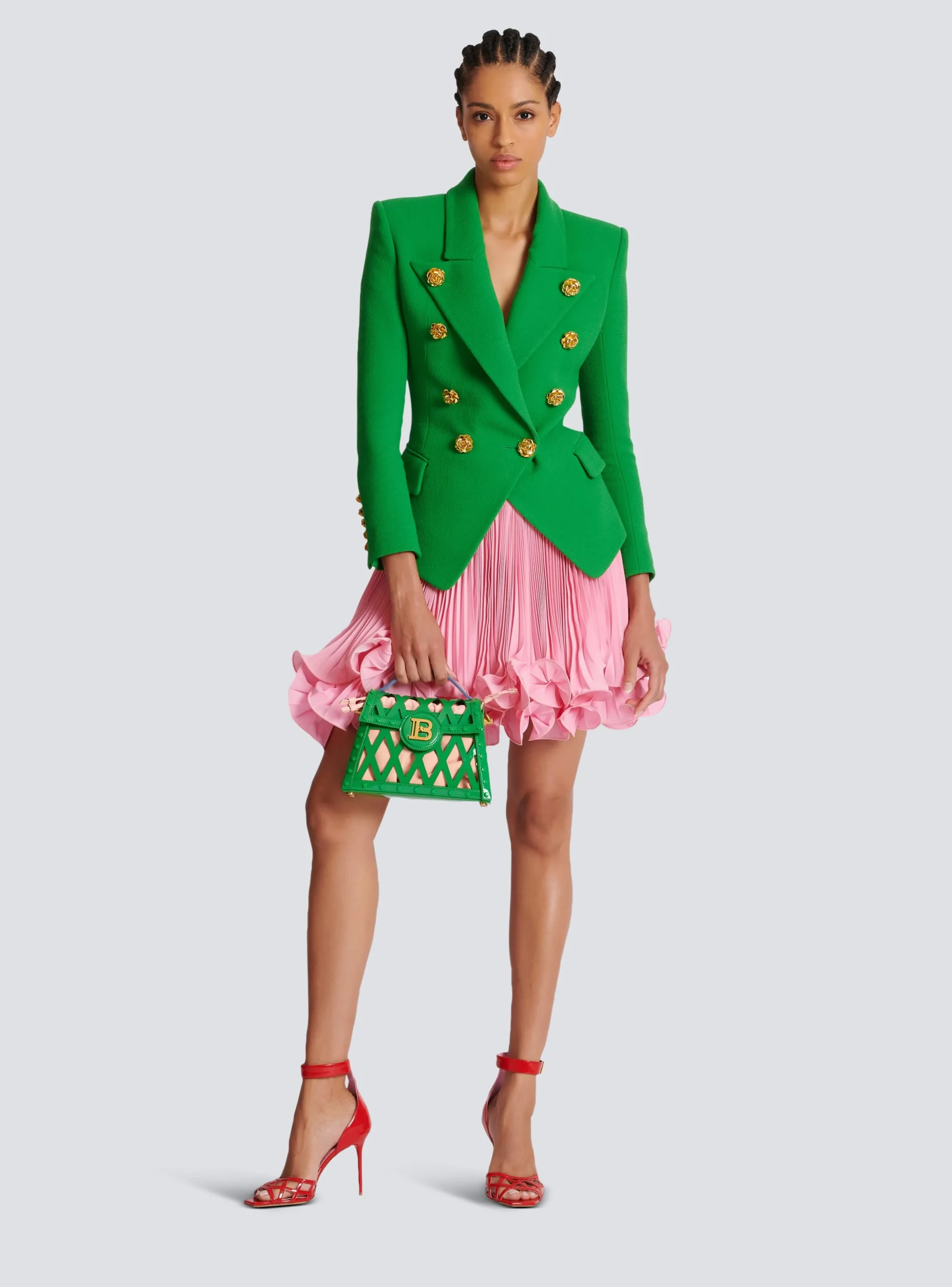 Women Balmain Double Crepe Suit Jacket