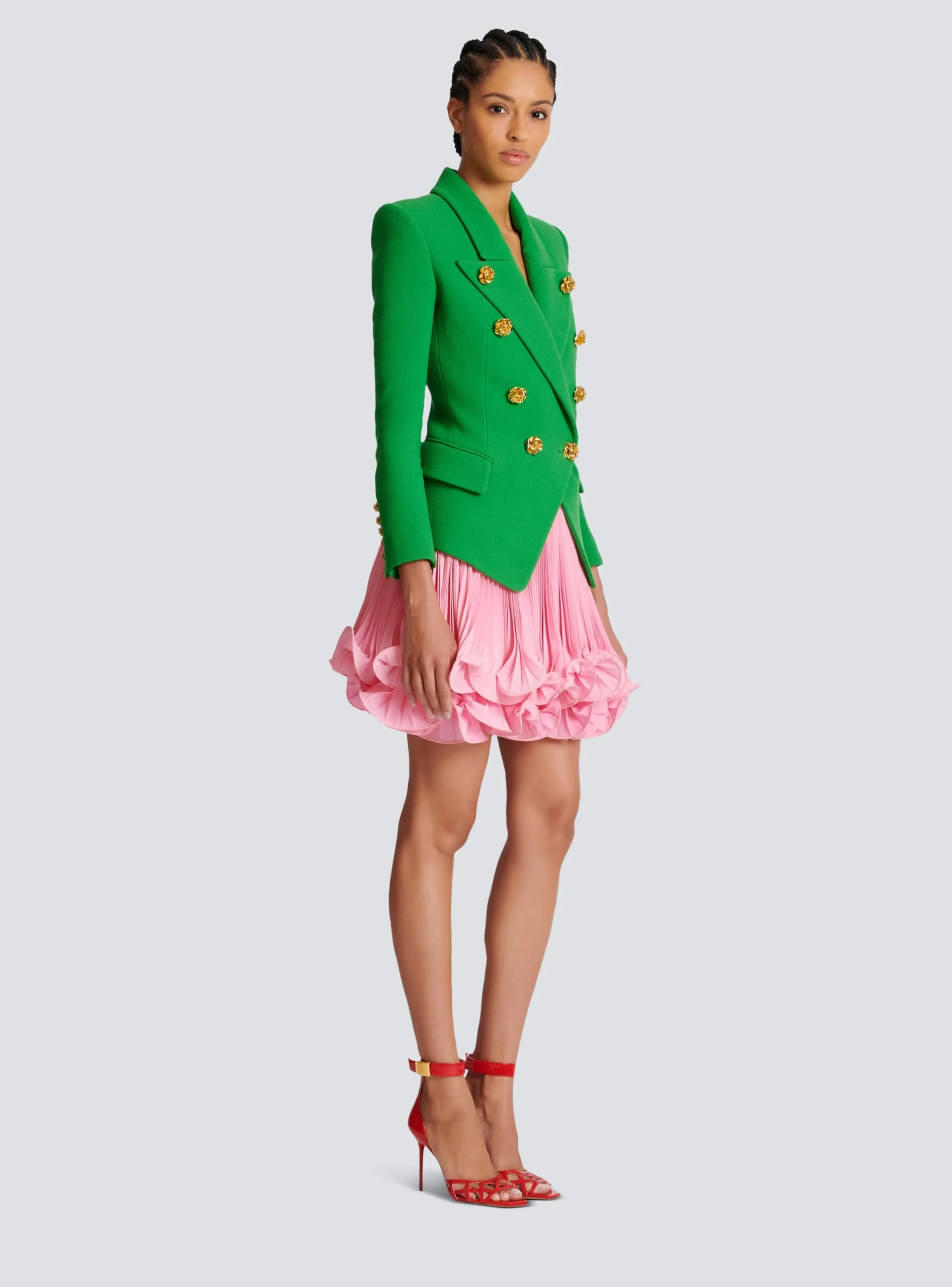 Women Balmain Double Crepe Suit Jacket