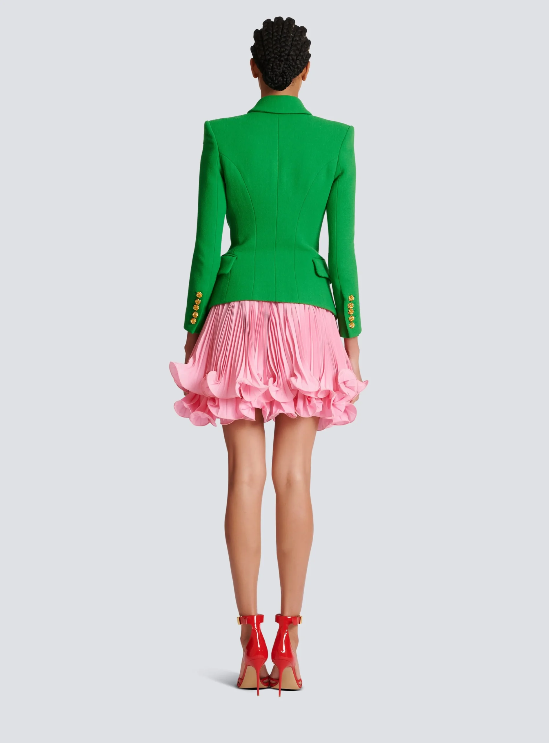 Women Balmain Double Crepe Suit Jacket