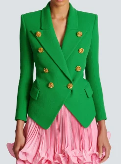 Women Balmain Double Crepe Suit Jacket