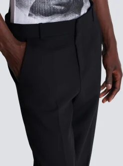 Balmain Double Wool Crepe Trousers