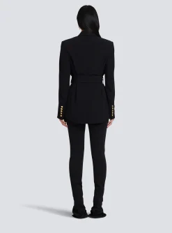Women Balmain Double-breasted Fuchsia Eco-designed Blazer