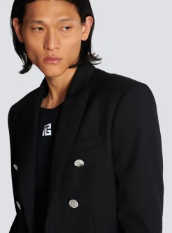 Balmain Double-breasted Wool Blazer