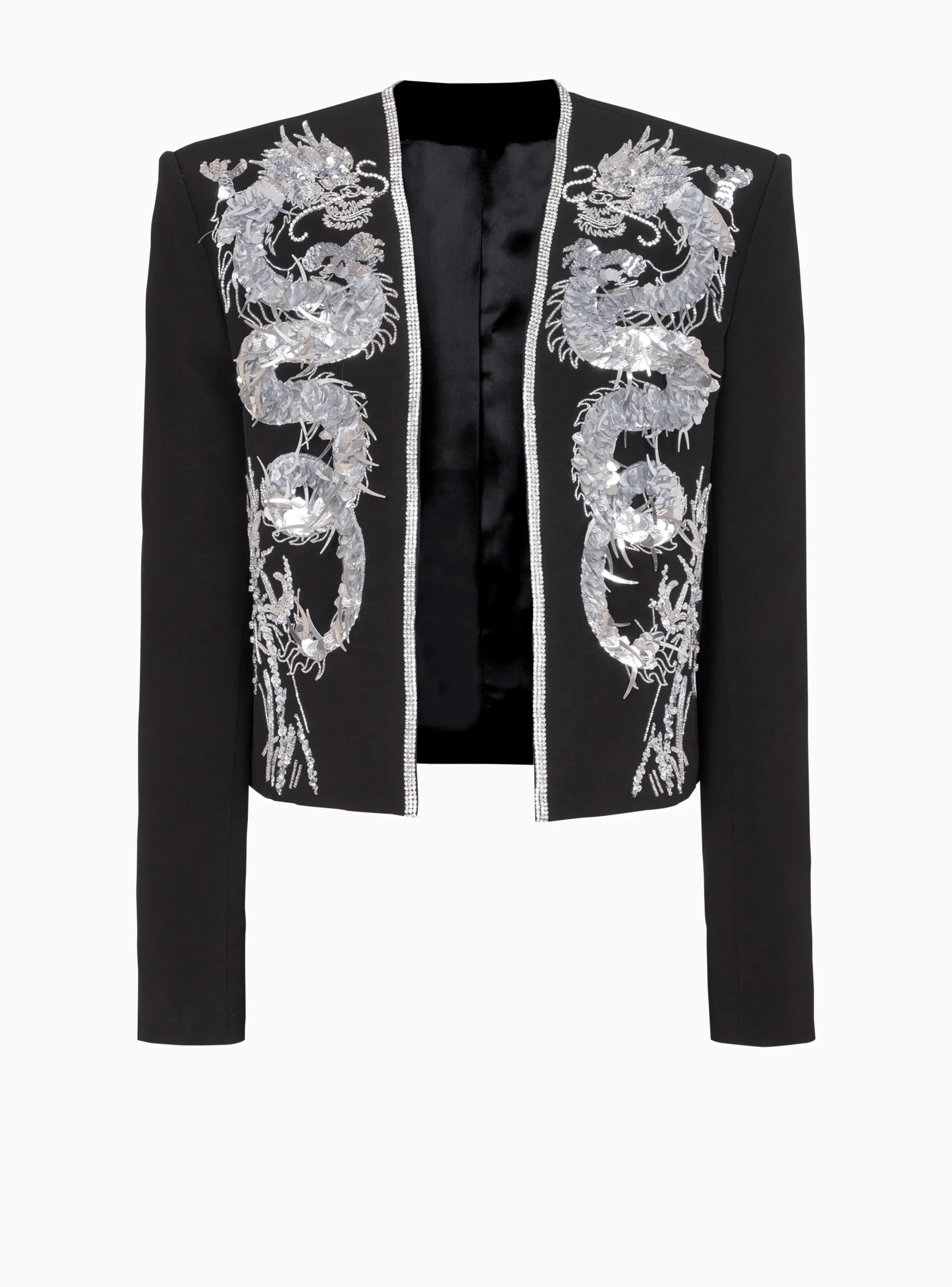 Balmain Dragon Embroidered Spencer Jacket