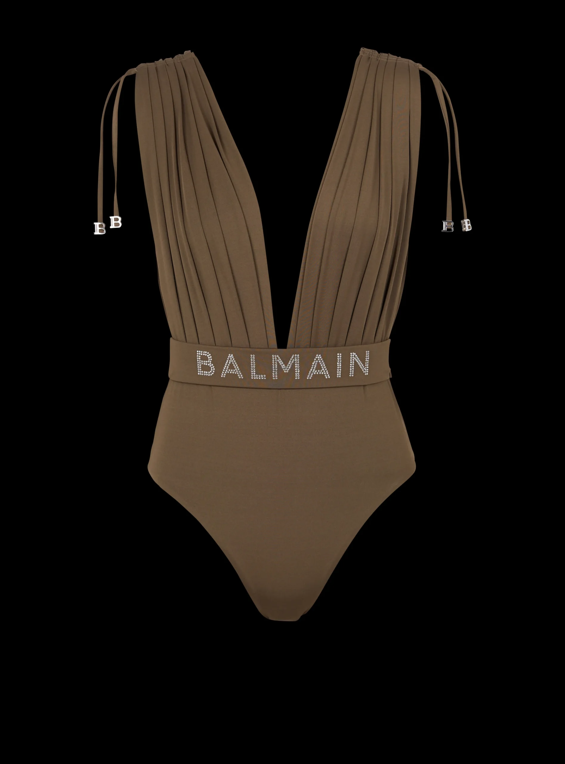 Women Balmain Draped Swimsuit