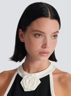 Women Balmain Dress With Rose Detail
