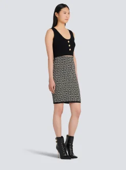 Women Balmain Eco-designed Knit Crop Top