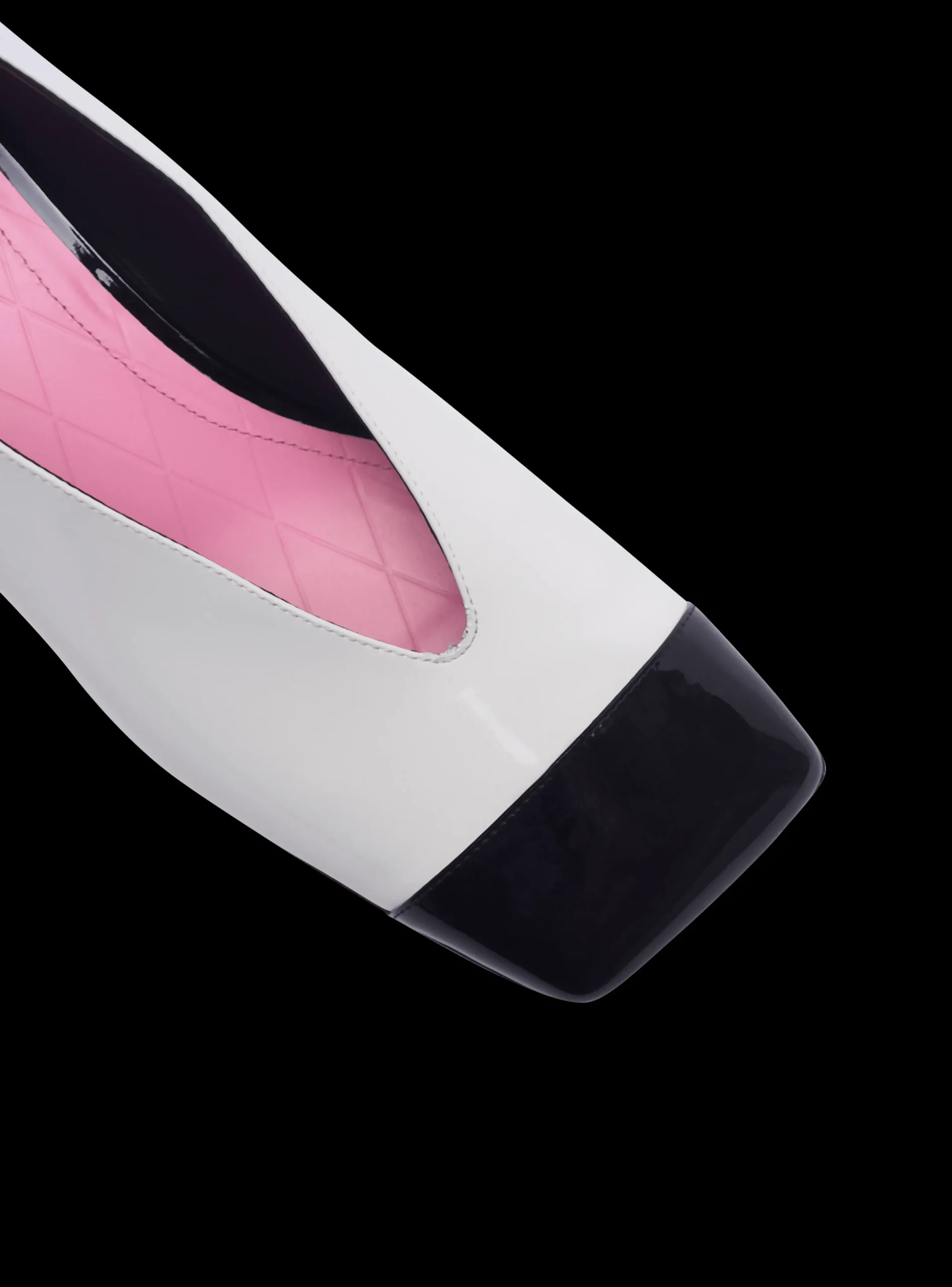 Women Balmain Eden Two-tone Patent Leather Ballet Flats