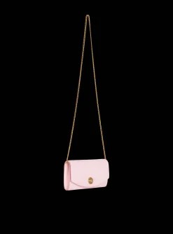 Women Balmain Emblème Grained Calfskin Clutch