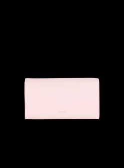 Women Balmain Emblème Grained Calfskin Clutch