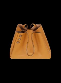 Women Balmain Emblème Grained Leather Tote Bag