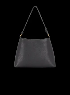Women Balmain Embl&egrave;me Handbag In Grained Leather