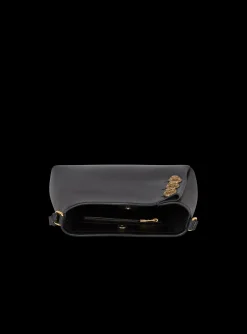 Women Balmain Embl&egrave;me Handbag In Grained Leather