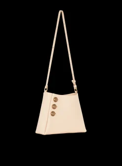 Women Balmain Emblème Handbag In Grained Leather