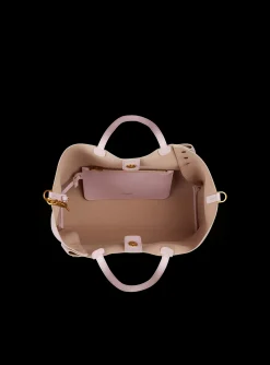 Women Balmain Emblème Leather Tote Bag