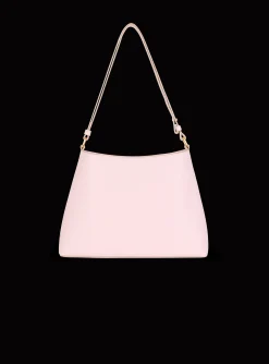 Women Balmain Embl&egrave;me Shoulder Bag In Grained Calfskin