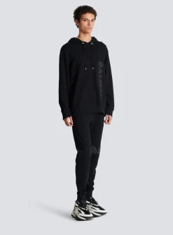 Balmain Embossed Hooded Sweatshirt