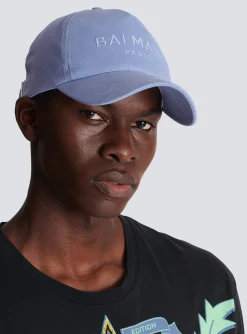Balmain Embroidered Paris Cap