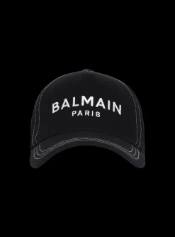 Balmain Embroidered Paris Cap