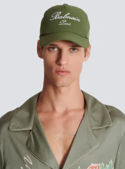 Balmain Embroidered Paris Cap