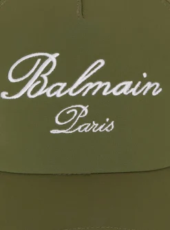 Balmain Embroidered Paris Cap