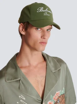 Balmain Embroidered Paris Cap