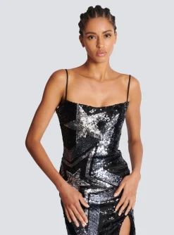 Women Balmain Embroidered Maxi Dress
