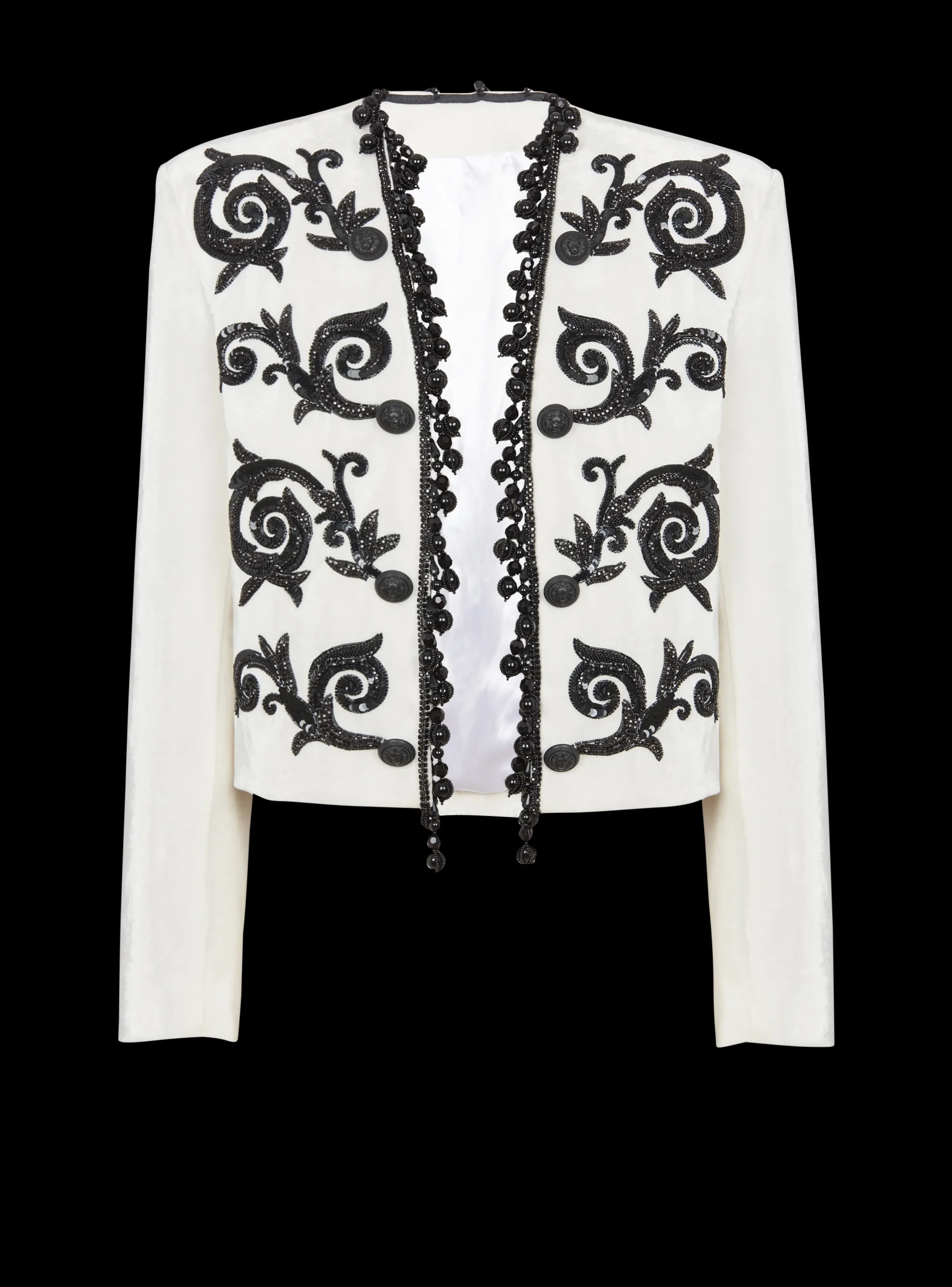 Balmain Embroidered Velvet Spencer Jacket