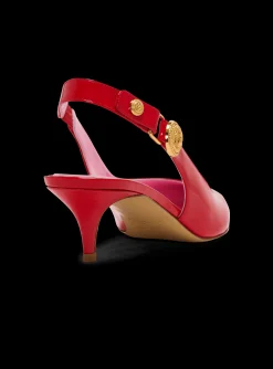 Women Balmain Eva Kitten Slingbacks In Patent Leather