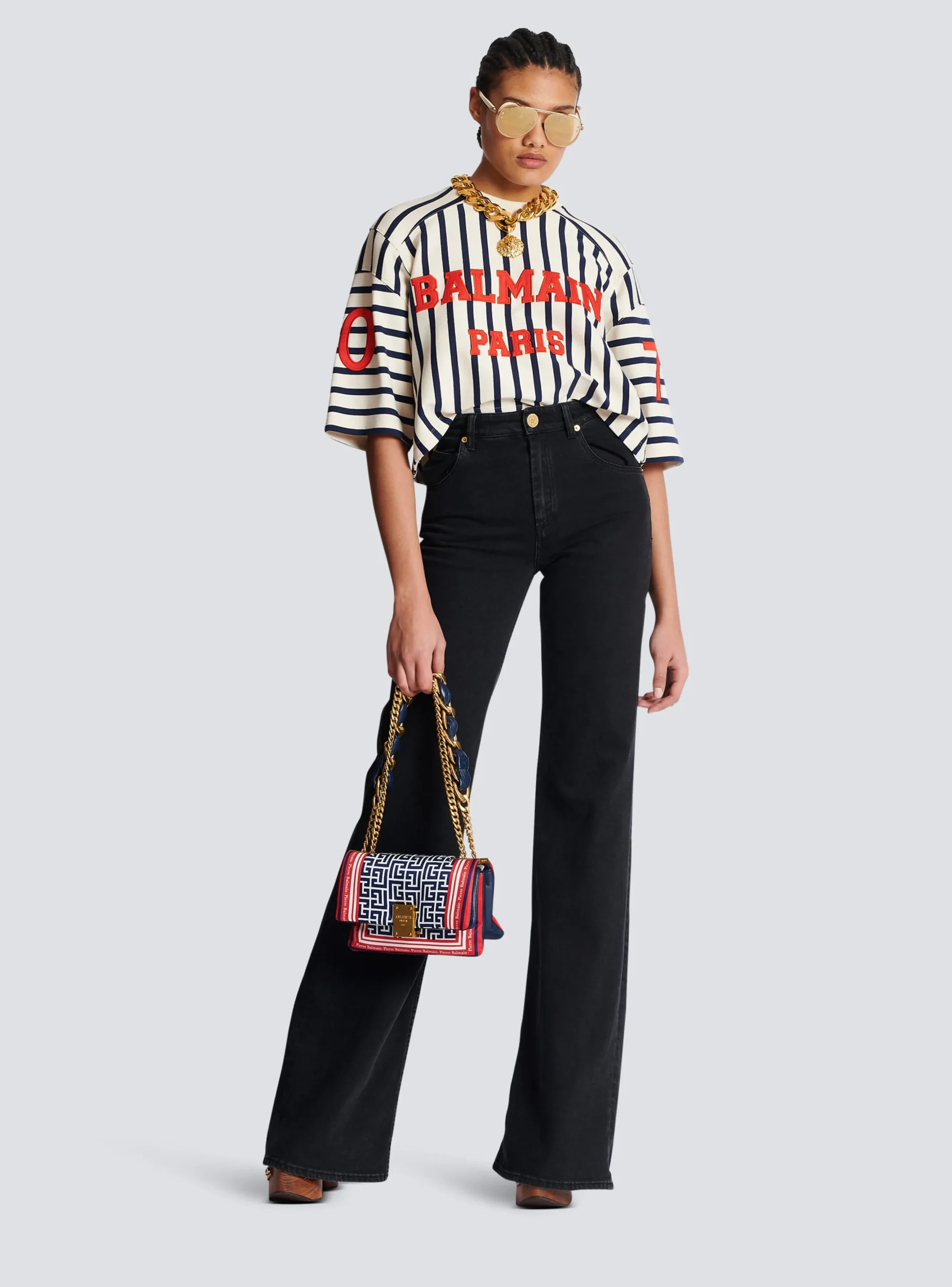 Women Balmain Flared Denim Jeans