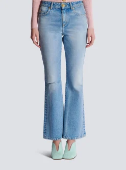 Women Balmain Flared Denim Jeans
