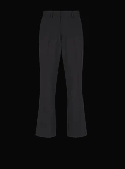 Balmain Flared Trousers In Double Crepe