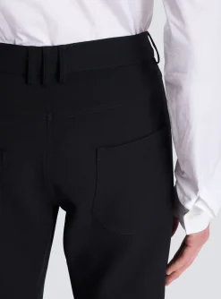 Balmain Flared Trousers In Double Crepe