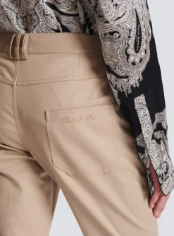 Balmain Flared Trousers In Gabardine
