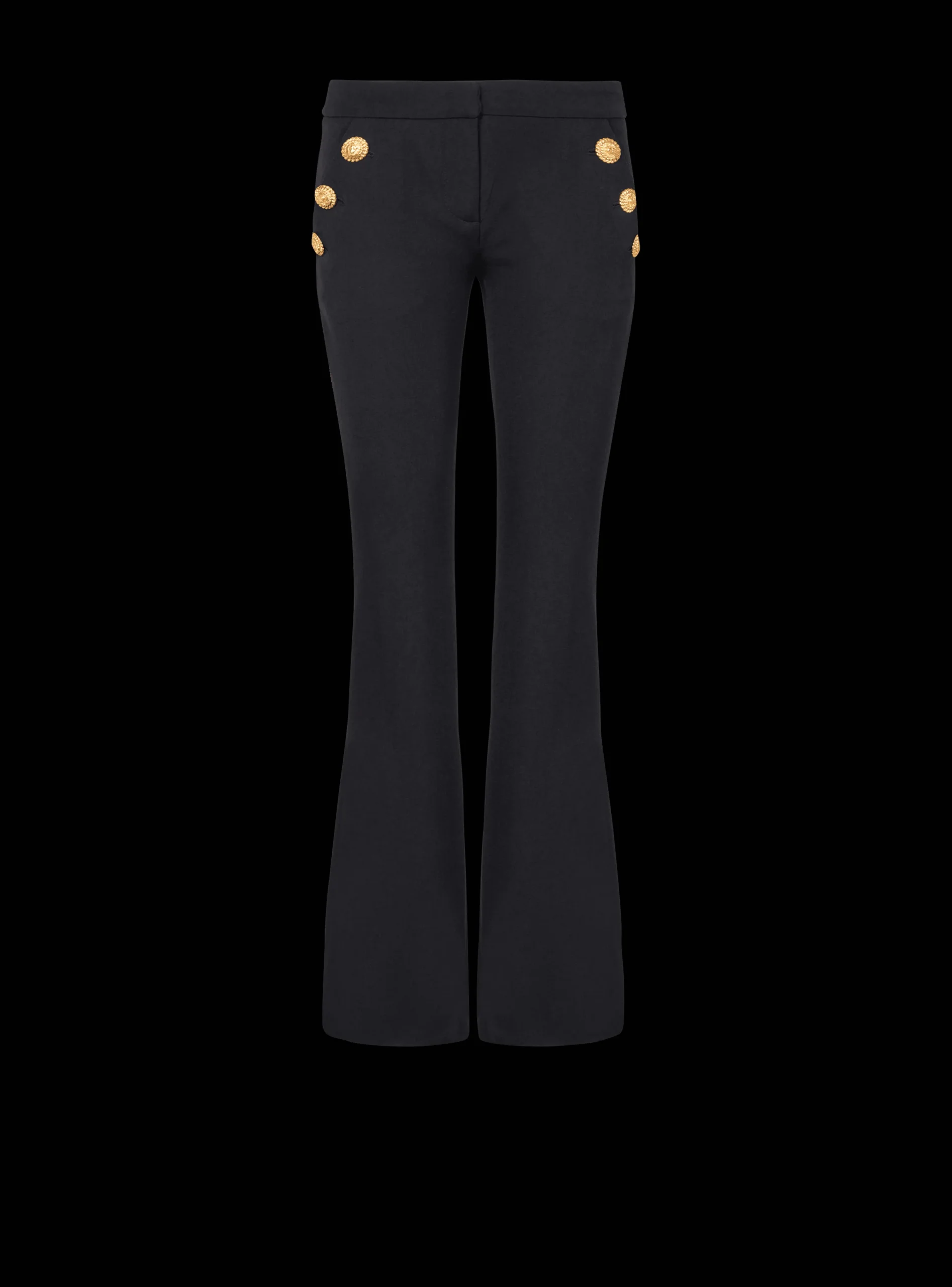 Women Balmain Flared Trousers With Buttons