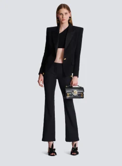 Women Balmain Flared Trousers With Buttons