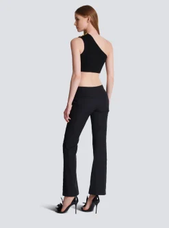 Women Balmain Flared Trousers With Buttons