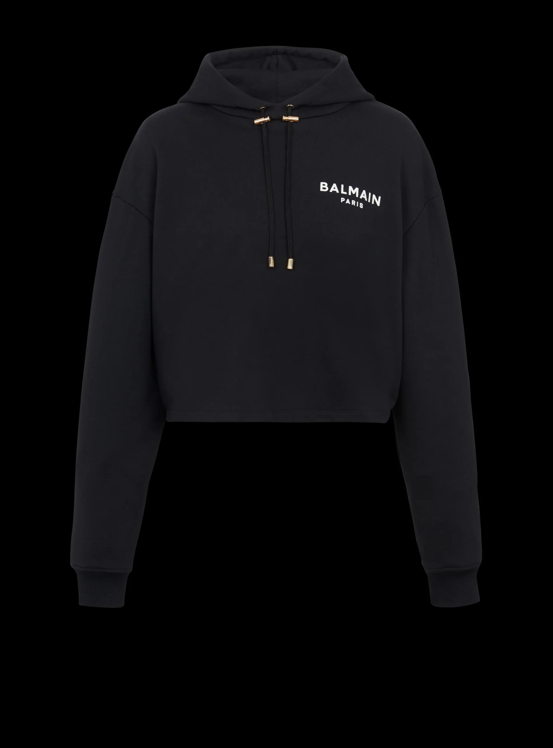 Women Balmain Flocked Paris Hoodie