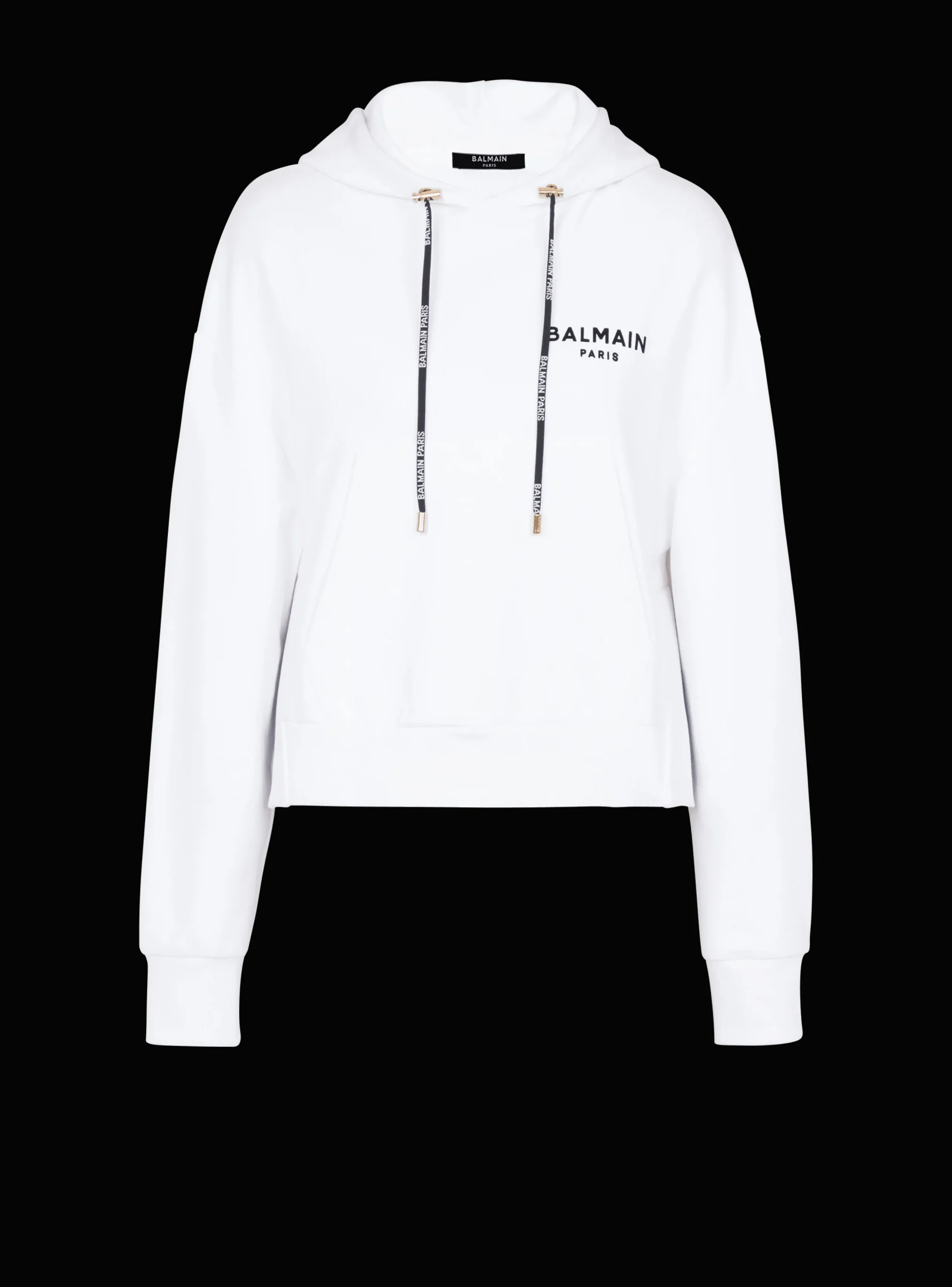 Women Balmain Flocked Paris Hoodie