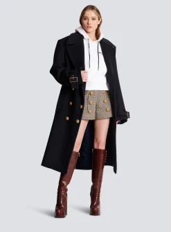 Women Balmain Flocked Paris Hoodie