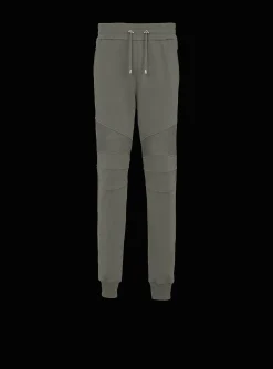 Balmain Flocked Paris Joggers