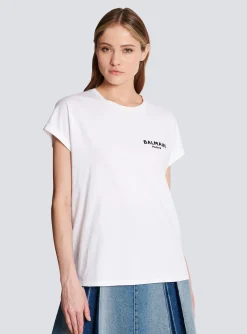 Women Balmain Flocked T-shirt