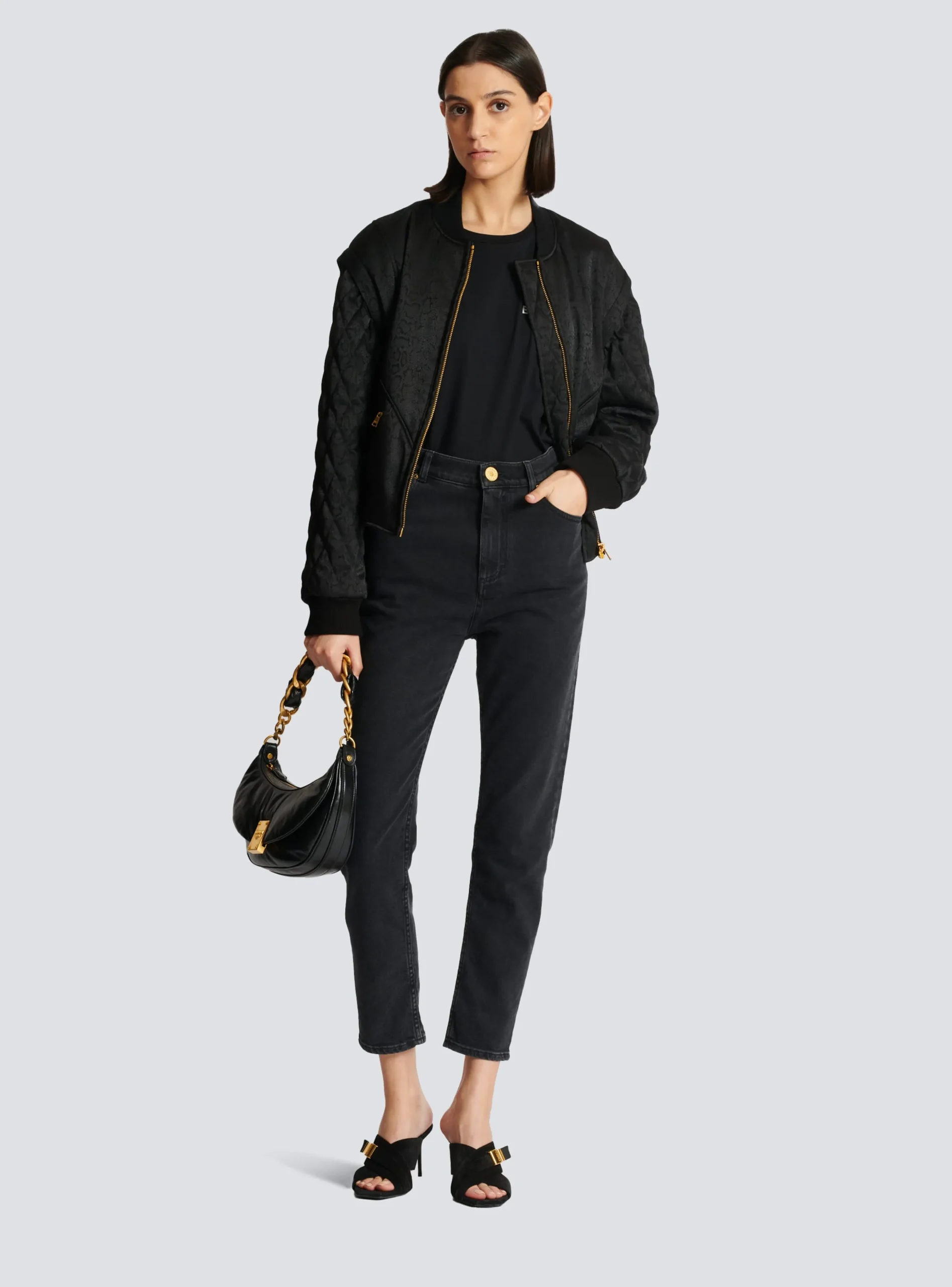 Women Balmain Flocked T-shirt