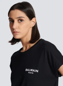 Women Balmain Flocked T-shirt