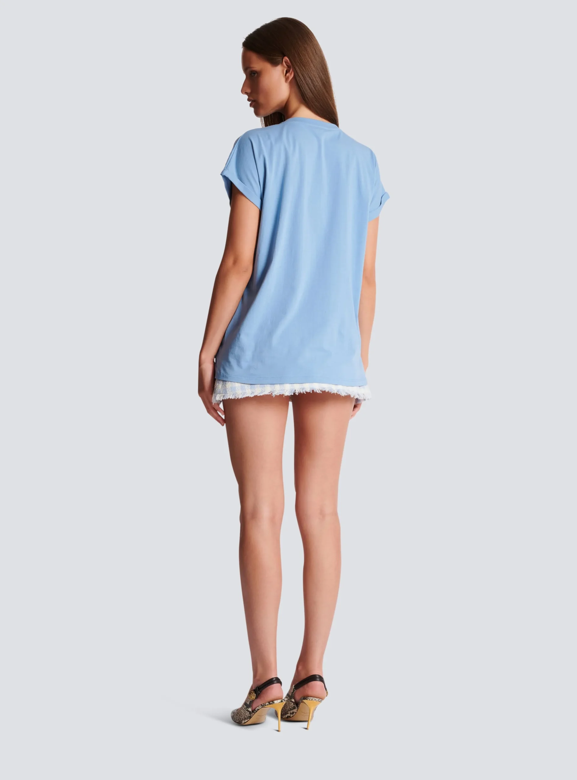 Women Balmain Flocked T-shirt